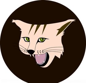 矢量图漫画山猫