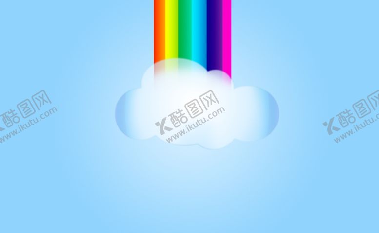 编号：59940102170342514168【酷图网】源文件下载-彩虹云朵