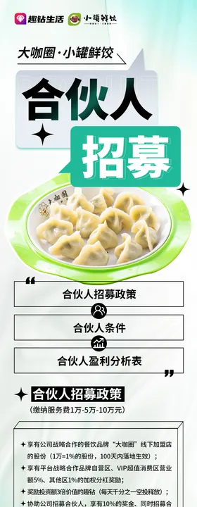 餐饮合伙人招募