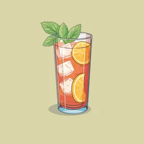 鸡尾酒饮料卡通绘画儿童插画