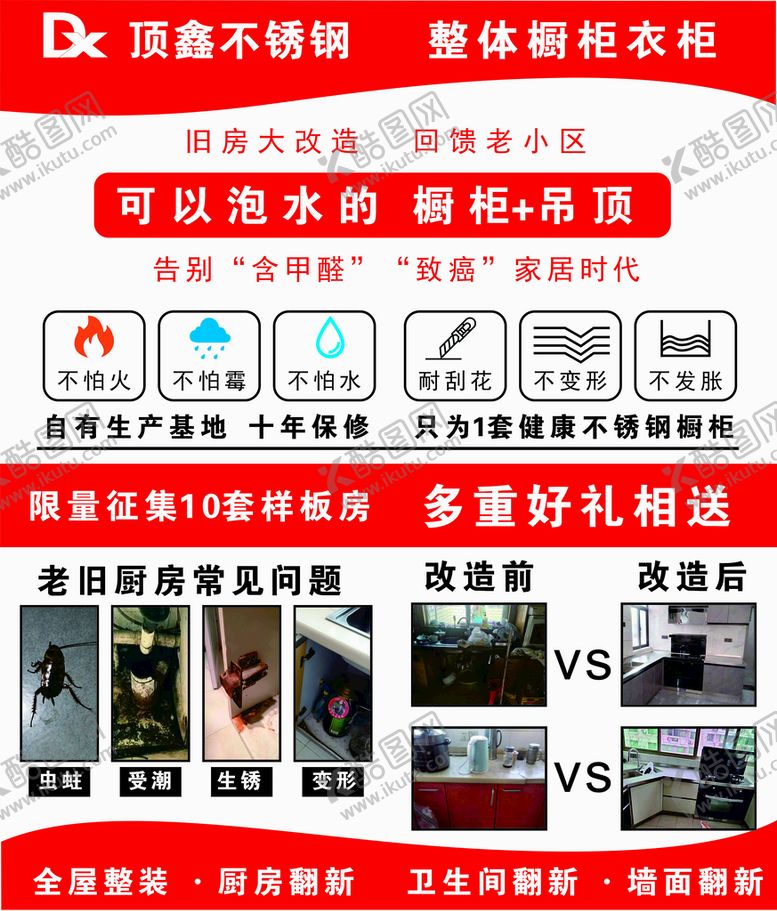 编号：21501102030217476189【酷图网】源文件下载-顶鑫不锈钢橱柜活动展板
