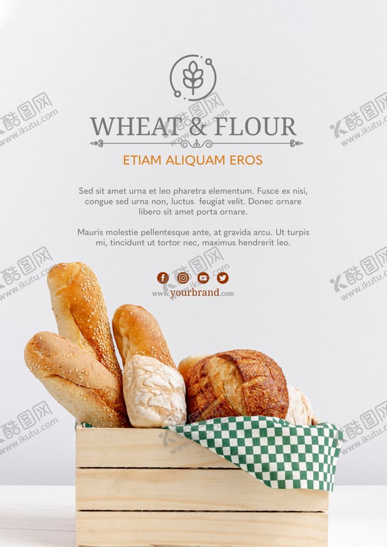 编号：41725409280800193522【酷图网】源文件下载-面包海报