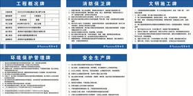 工地施工五牌