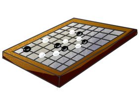 中国风围棋手绘插画