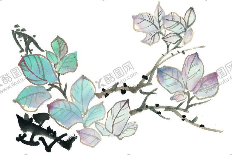 编号：50628910071334494715【酷图网】源文件下载- 国画百花争艳 