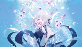 彩色动漫人物插画背景