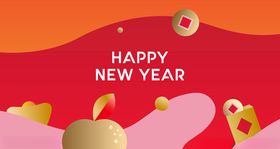 简约新年背景