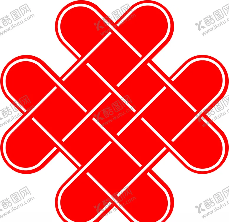 编号：64642106282119459445【酷图网】源文件下载-中国结矢量图