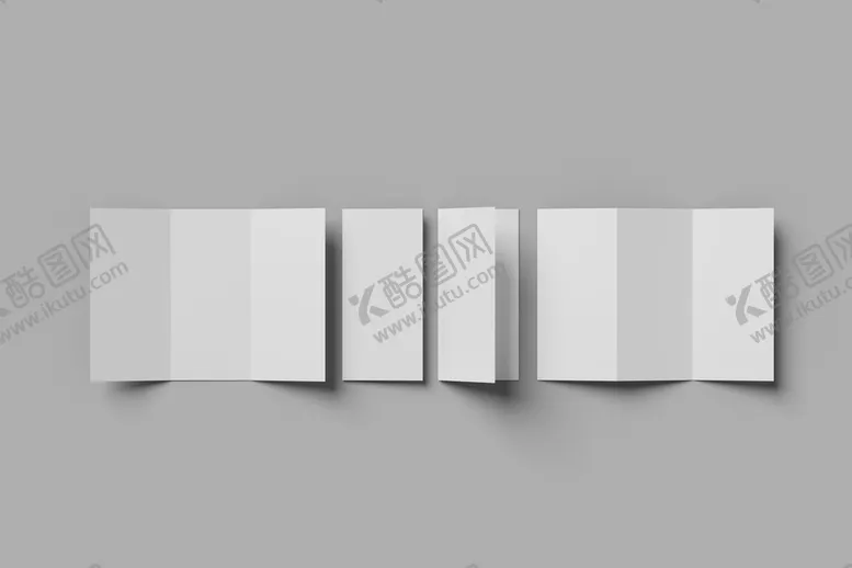 编号：05637110030250105132【酷图网】源文件下载-A4三折画册册子宣传样机
