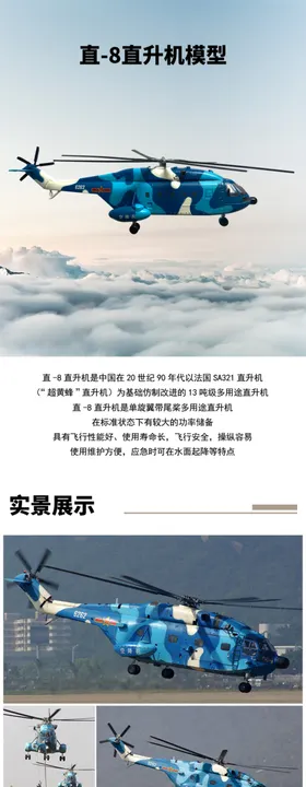 武直9直升机模型
