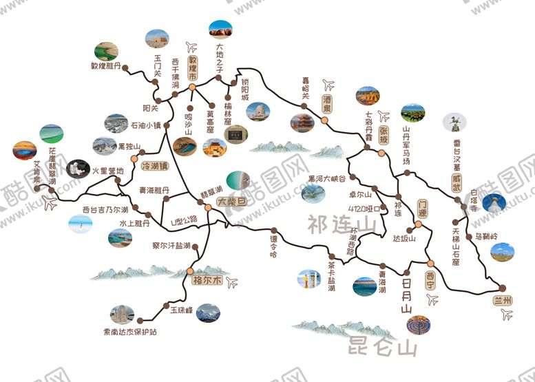 编号：17572306151030299258【酷图网】源文件下载-大西北地图