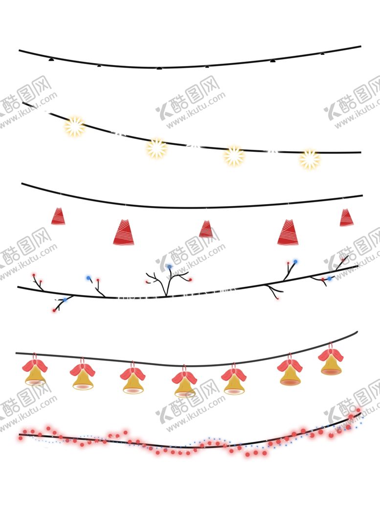 编号：85695105070235337249【酷图网】源文件下载-圣诞灯装饰