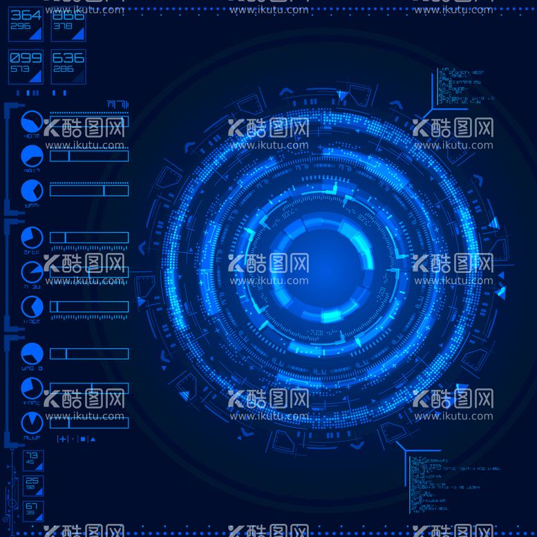 编号：67348509142054331483【酷图网】源文件下载-科技圆环背景