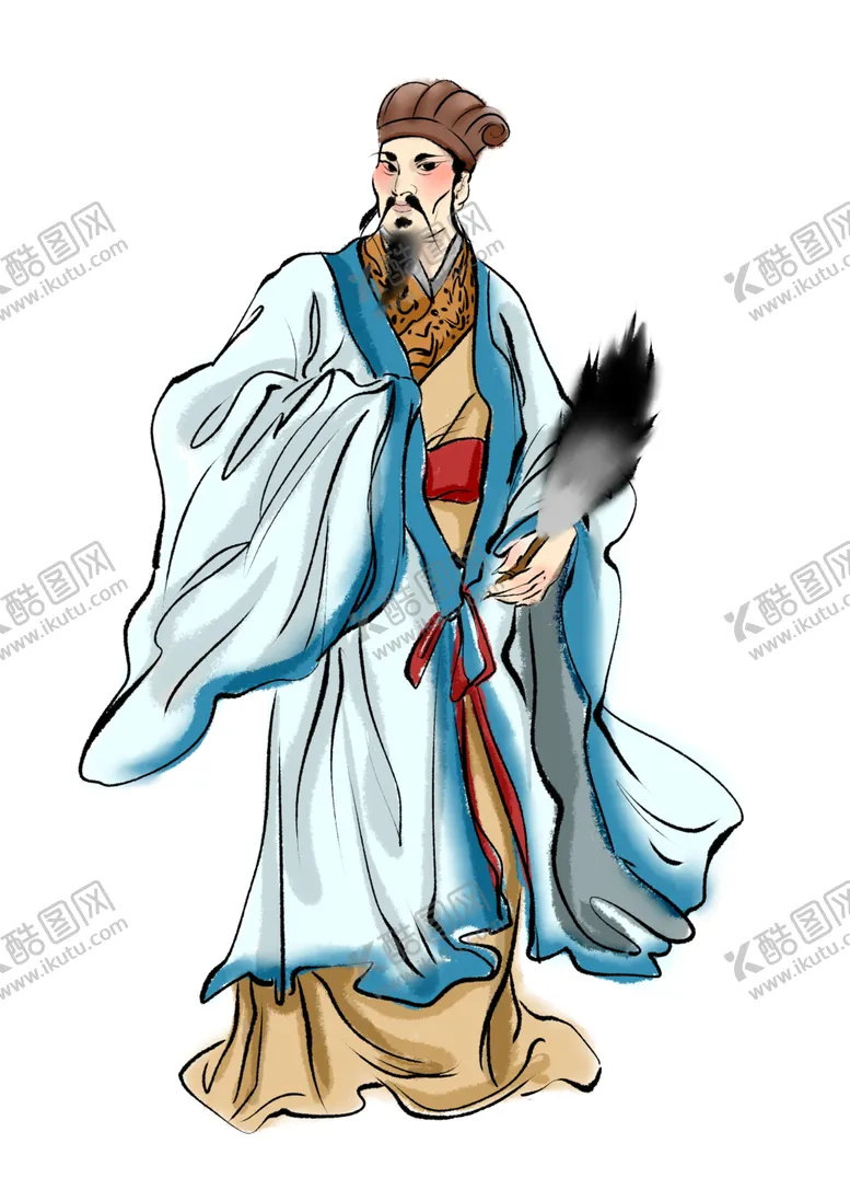 编号：16226301312355291292【酷图网】源文件下载- 手绘文人墨客图片