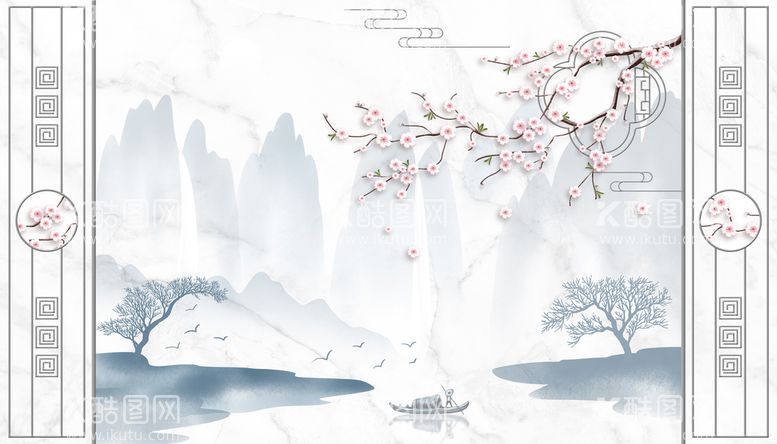 编号：58601709240111114856【酷图网】源文件下载-新中式背景