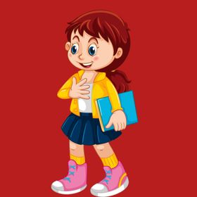 手绘儿童女孩