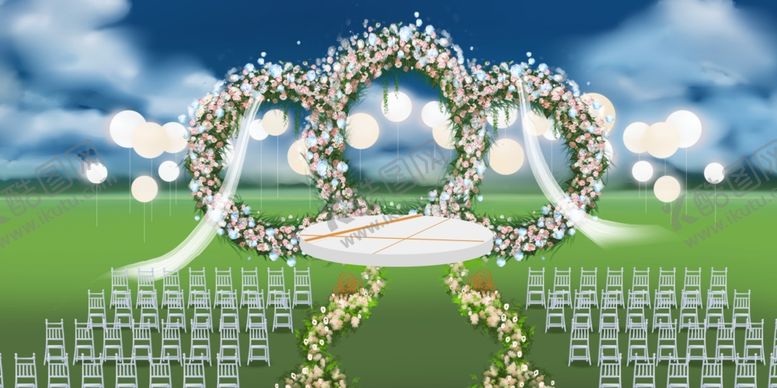 编号：68883011010639453767【酷图网】源文件下载-森系高端几何婚礼