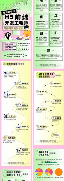 书籍酸性扁平详情页长图海报