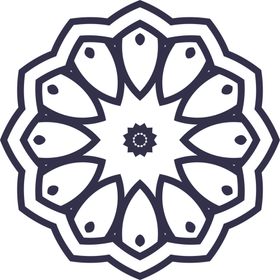 复古花纹图案传统底清爽