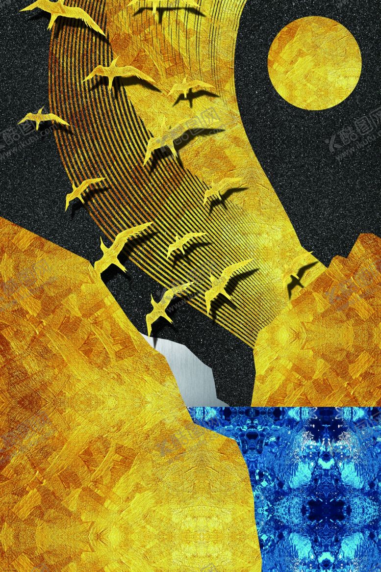 编号：83387710070614159796【酷图网】源文件下载-抽象装饰画