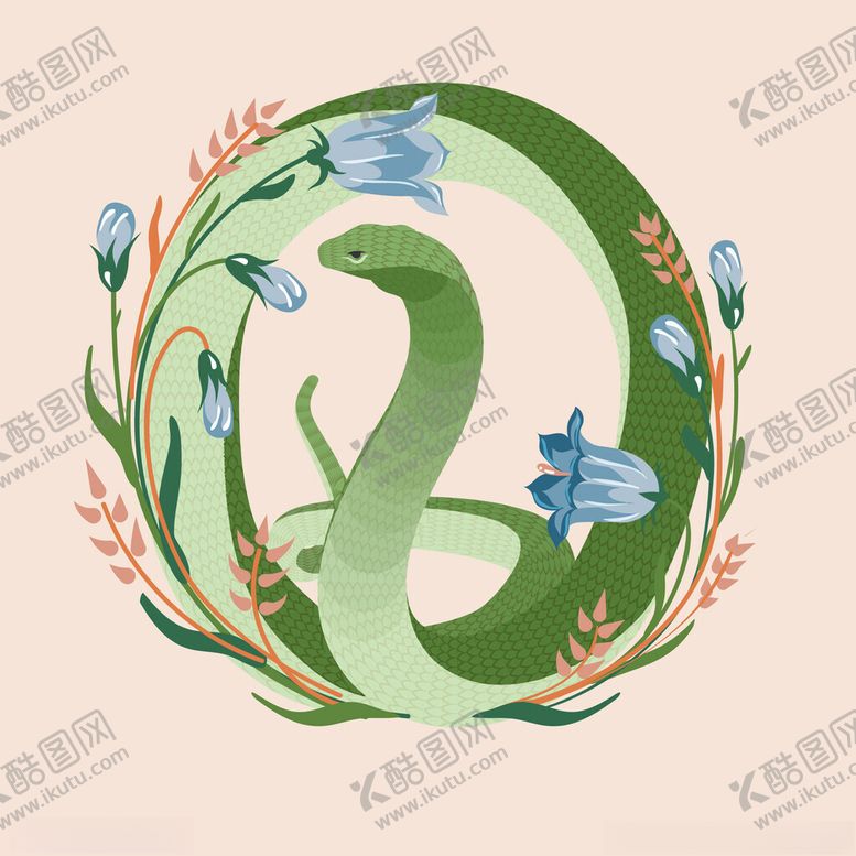 编号：11109702221553544359【酷图网】源文件下载-蛇年素材