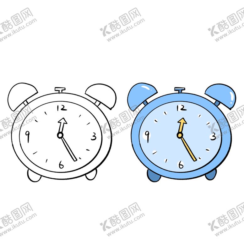 编号：98046109211557128701【酷图网】源文件下载-卡通闹钟