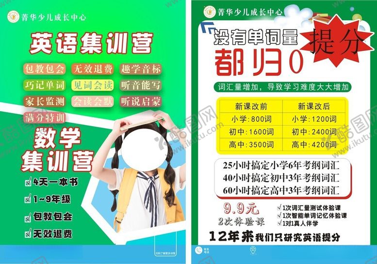 编号：20970306051548262450【酷图网】源文件下载-英语培训优惠活动海报