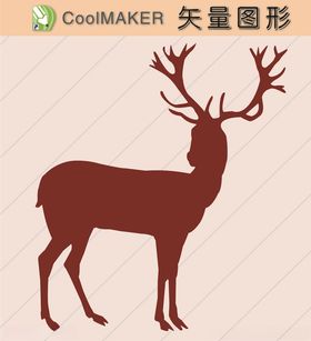 动物剪纸简洁手绘手绘画
