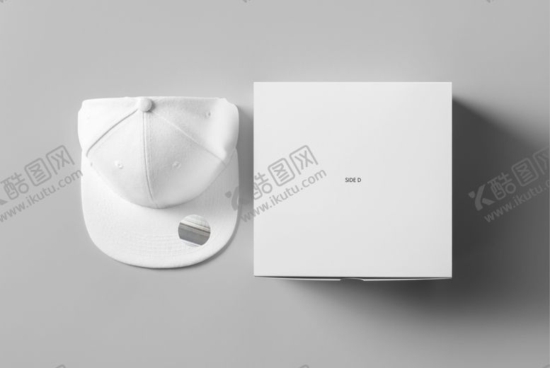 编号：65945209190102103224【酷图网】源文件下载-鸭舌帽包装盒样机