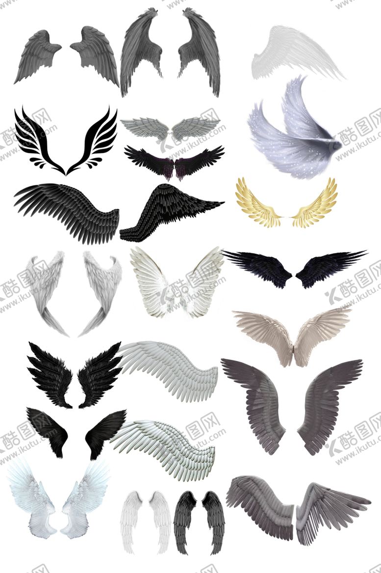 编号：26235810120320267482【酷图网】源文件下载-翅膀素材