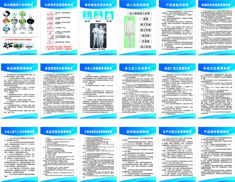 编号：56316212021734463987【酷图网】源文件下载-食品厂制度牌  糖果厂制度牌 