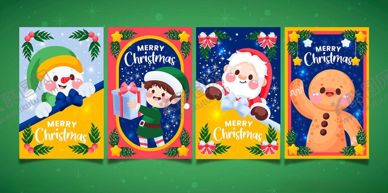 编号：34157911171311571284【酷图网】源文件下载-圣诞主题儿童读物套装