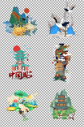 国潮插画
