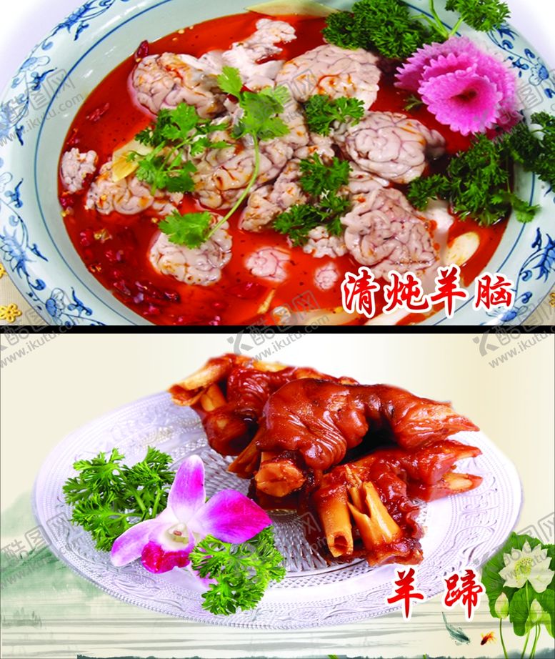 编号：21153410081650514039【酷图网】源文件下载-清炖羊脑羊蹄餐饮灯箱
