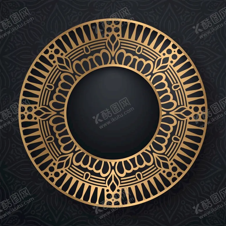 编号：26079509121634389685【酷图网】源文件下载-金色古典花纹装饰欧式