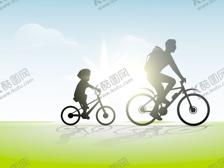 编号：88451211012103413206【酷图网】源文件下载-骑车父与子