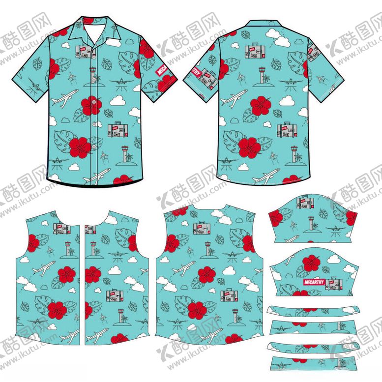 编号：84242301050026448448【酷图网】源文件下载-夏威夷衬衫设计