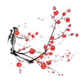 梅花树枝元素
