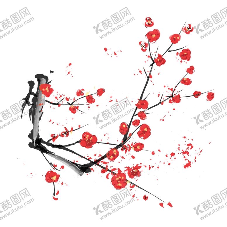 编号：48495905042017102440【酷图网】源文件下载-梅花树枝元素