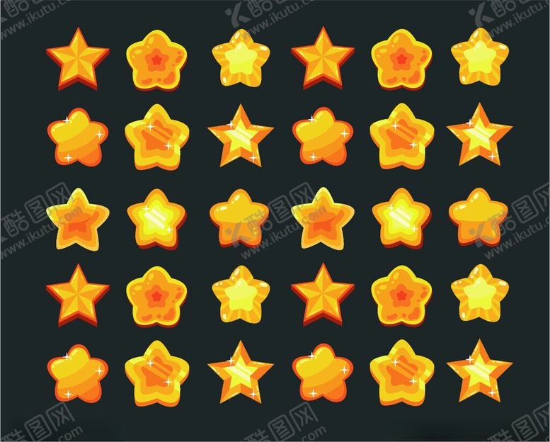 编号：37506304171902567368【酷图网】源文件下载-星星图标