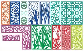 窗花镂空花纹屏风隔断雕花