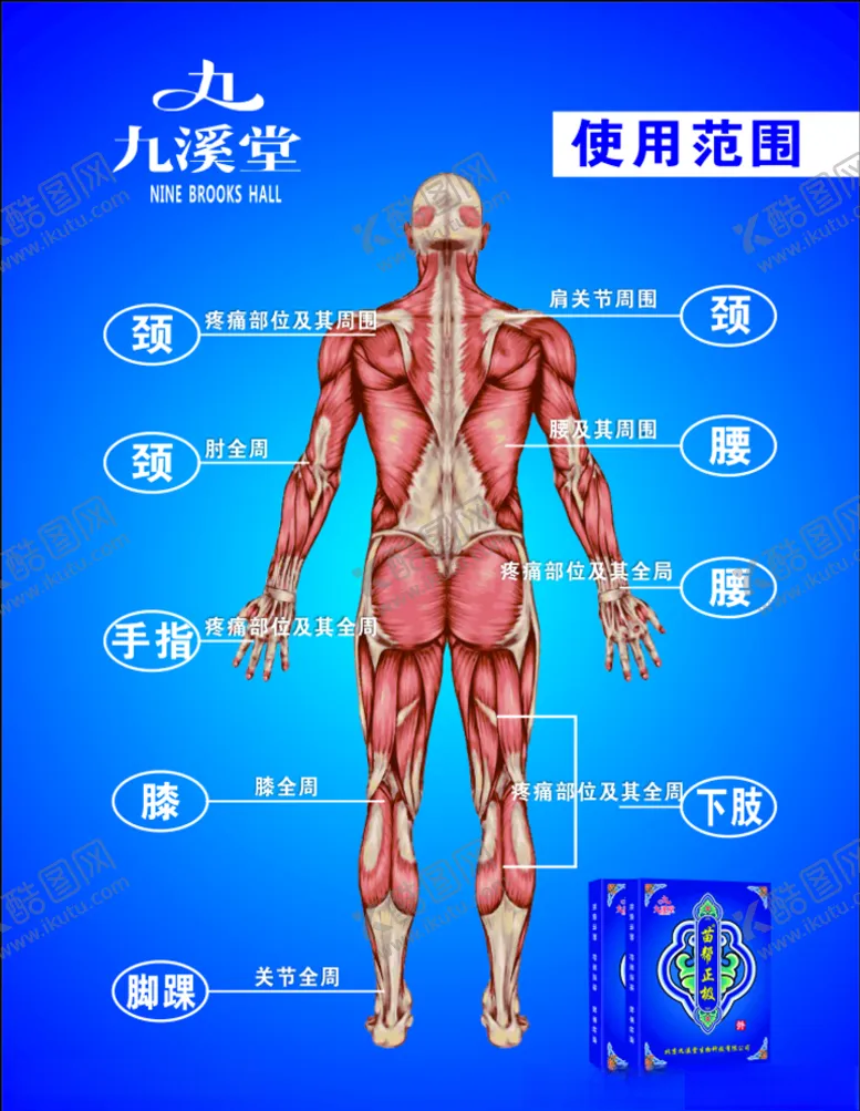 编号：21362307010046533695【酷图网】源文件下载-九溪堂膏药蓝色图片海