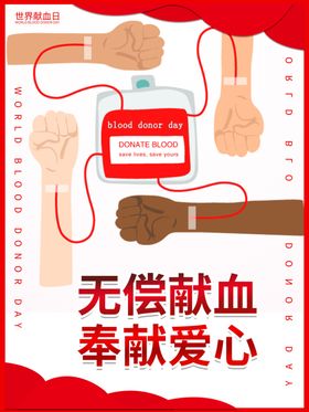  世界献血者日输血宣传栏