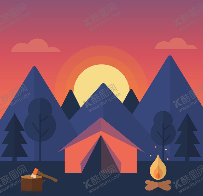 编号：70428309272018146178【酷图网】源文件下载-野营