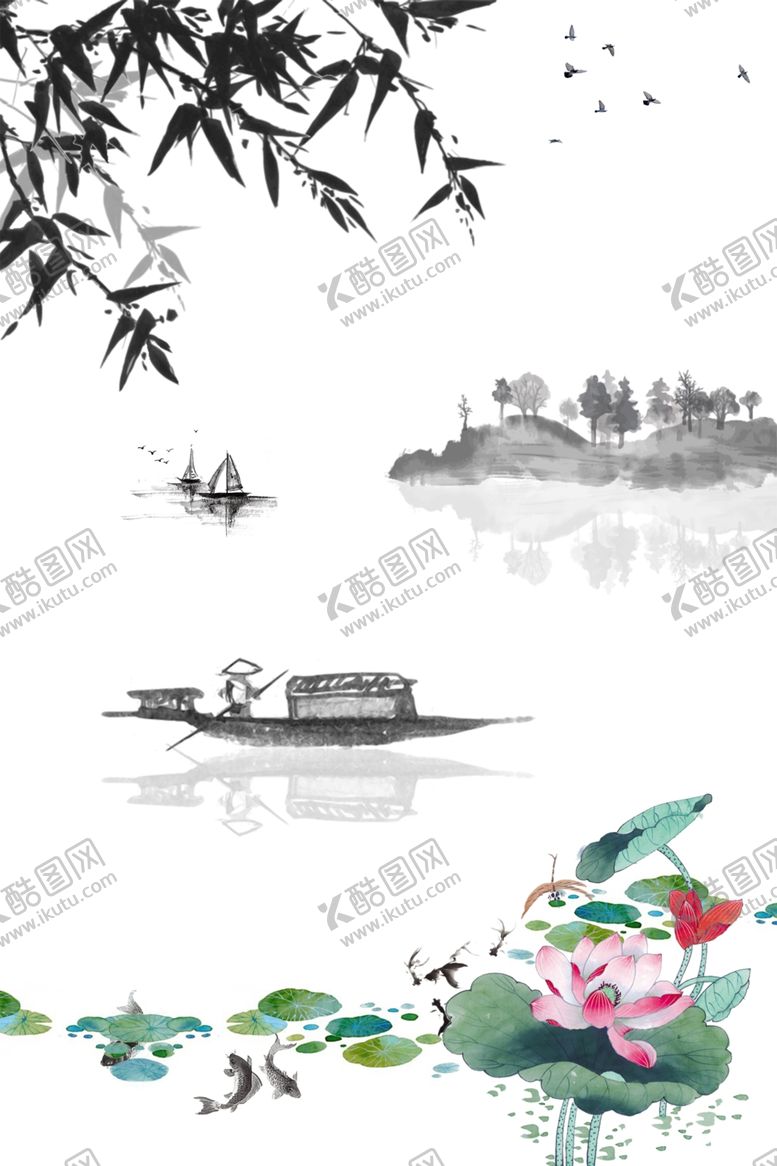 编号：33345304201007094636【酷图网】源文件下载-水墨风海报