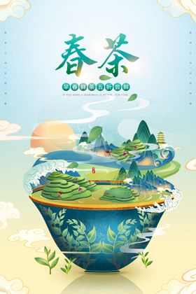中国风创意大气品味好茶春茶上市