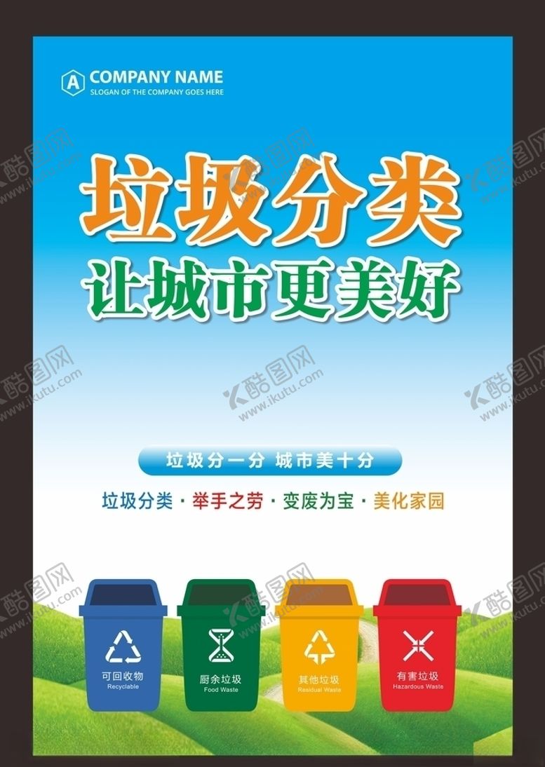 编号：61524010310602437655【酷图网】源文件下载-垃圾分类海报