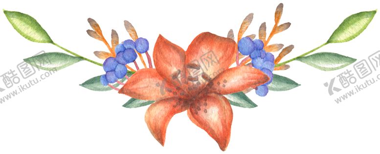 编号：35439205140241029179【酷图网】源文件下载-水彩植物