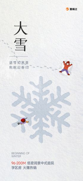 地产大雪海报