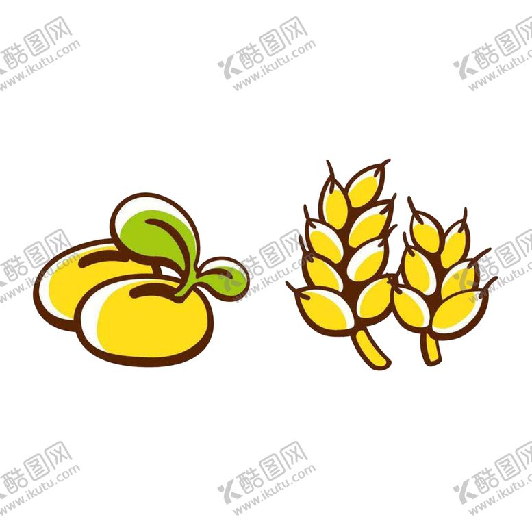 编号：16451805131756284646【酷图网】源文件下载-手绘五谷杂粮